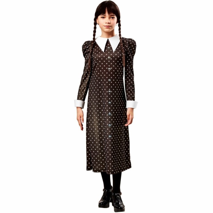 Costum de carnaval standard- Wednesday L (11-13 ani/max 154 cm)