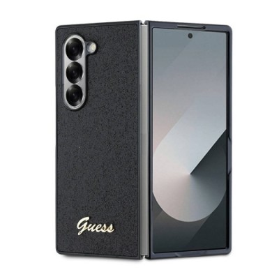 Husa pentru Samsung Galaxy Z Fold6 - Guess Glitter Script (GUHCZFD6HGGSHK) - Black foto