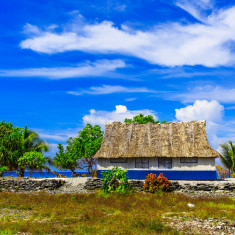 Tablou canvas Casa din Kiribati, 105 x 70 cm