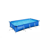 Piscina Cadru Metalic Bestway Steel Pro, dreptunghiulara, 400x211x81 cm, albastru