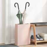 vidaXL Suport pentru umbrele Roz Metal Mediu Suport roz pentru umbrele