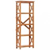 Gossi biblioteca, 60x30x160 cm lemn masiv acaciacu finisaj tip miere