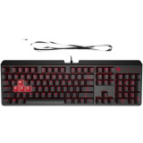 Tastatura gaming mecanica HP Omen Encoder, Iluminata, switch CHERRY MX Brown, Negru