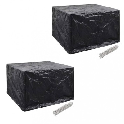 Gossi huse mobilier gradina 2 buc. set poliratan 8 ocheti 113x113 cm foto