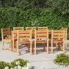 VidaXL Set mobilier de grădină, 9 piese, lemn masiv de tec