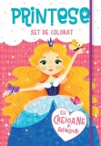 Printese - Set de colorat cu creioane si autocolante - Editura Kreativ