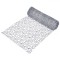 Tesatură Decorativă Crăciun, Plasă Glitter, Culoare Argintie, Dimensiuni 5m x 24cm