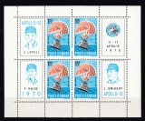 ROMANIA 1970 LP 732 a APOLLO 13 BLOC DE 4 TIMBRE CU 4 VINIETE MNH