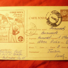 Carte Postala ilustrata - Reclama - Libraria Cartea prin Posta cod 637/1962