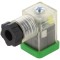 Conector cu valvă 3 pini 90&deg; IP65