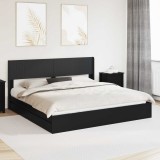 vidaXL Cadru de pat cu depozitare și tăblie 3 pcs Lemn prelucrat 3414354