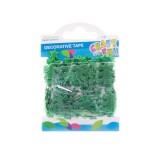 Banda decorativa pentru activitati crafts,bradut verde,fetru,3 cm x 2 m