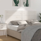VidaXL Tăblie de pat, alb, 141x4x100 cm, lemn masiv de pin