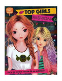 Top Girls Fashion. Carte de colorat cu abțibilduri - Paperback - *** - Flamingo