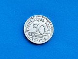 50 Pfennig 1922 G, Germania, AUNC, Moneda Strană