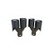 Ornament toba dubla negru mat dreapta / stanga intrare 60mm Cod: 7100417M Automotive TrustedCars