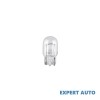 Bec auto T20 12V 21W Halogen, Soclu W21/5W, Lumina Galbena, AMIO/OSRAM/HELLA, 1 buc