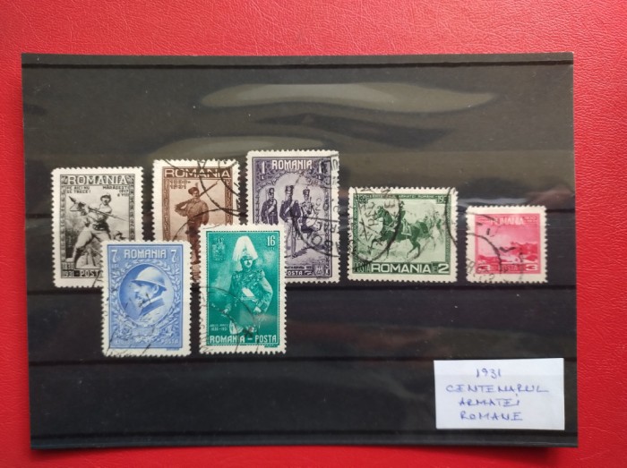 1931 - CENTENARUL ARMATEI ROMANE