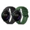 Set 2 curele pentru OnePlus Watch, Kwmobile, Verde/Negru, Silicon, 56982.80