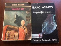 Isaac Asimov soarele gol univers 1975 + RESPIRATIA MORTII andante 1994 2 carti foto