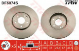 Disc frana MERCEDES CLK Cabriolet (A208) (1998 - 2002) TRW DF6074S