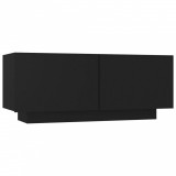 Noptiera, negru, 100x35x40 cm, lemn prelucrat