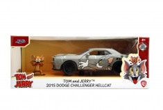 JADA MASINA METALICA DODGE CHALLENGER HELLCAT SCARA 1 LA 24 SI FIGURINA JERRY foto