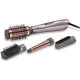Perie cu aer cald Babyliss Air Style AS136E, 1000 W, invelis ceramic, 2 trepte de temperatura, 4 accesorii, gri