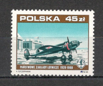 Polonia.1988 70 ani Independenta-Avion MP.218 foto