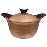 Oala cu capac Neoklein, aluminiu + invelis din titan antiaderent, 6.8 L, D 30 cm