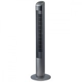 Cumpara ieftin Ventilator turn Trisa Fresh Breeze 9346.43, Telecomanda, Putere 45W, 3 viteze, Inaltime 120 cm, Flux de aer puternic, INOX / Negru ProDesign DailyAppl