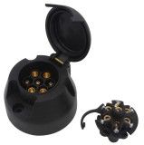 Priza remorca auto BestAutoVest 12V, 7 pini, PVC, N-Type, 1 buc AutoDrive ProParts