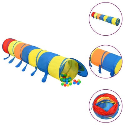vidaXL Tunel de joacă pentru copii, multicolor, 245 cm, poliester foto