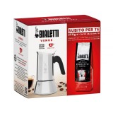 Set Espressor Bialetti Venus 6 cesti + cafea macinata Classico 250gr