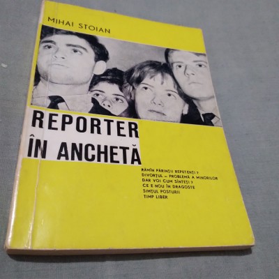 REPORTER IN ANCHETA -MIHAI STOIAN 1965 foto