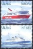 Aland (Finlanda) 2009 - Feriboturi, vapoare, navigație, transport, serie neuzata