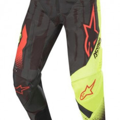 Pantaloni Moto Alpinestars Mx Techstar Factory Negru / Rosu / Galben Marrimea 30 3721020/1538/30