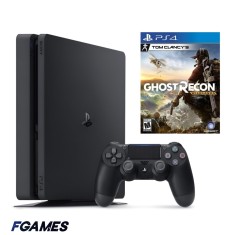 Consola Sony Playstation 4 Slim Ps4 500gb + Controller + Tom Clancy&amp;#x2019;s Ghost Recon Wildlands PlayStation 4, Second-Hand