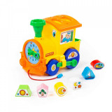 Cumpara ieftin Locomotiva educativa+forme, 22x14x18 cm, 3-5 ani, 1-3 ani