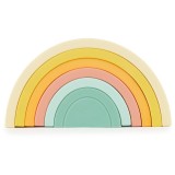 Bieco Silicone Rainbow curcubeu pliabil 12 m+ Tropical Vibes 6 buc