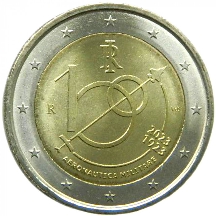 Italia moneda comemorativa 2 euro 2023 - Aviatia militara - UNC