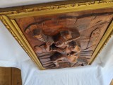 Tablou din lemn sculptat