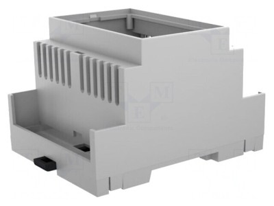 Carcasă pentru șină DIN 90x71.2x53mm Gri foto