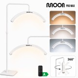 Lampă pentru extensii de gene Moon Pro MAX, LED, de podea, fără umbre, albă