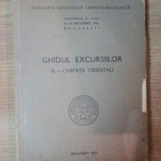 GHIDUL EXCURSIILOR B.-CARPATII ORIENTALI , 1961