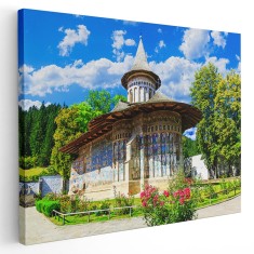 Tablou Manastirea Voronet Romania 1572 Tablou canvas pe panza CU RAMA 20x30 cm