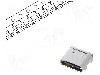 Conector USB C, versiune USB 3.2, orizontala, GCT - USB4080-03-A