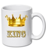 Cana alba personalizata &quot;KING&quot;, INOVATIX&reg;. 330ml