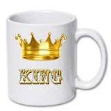 Cana alba personalizata &quot;KING&quot;, INOVATIX&reg;. 330ml
