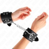 Kink Wrist Restraint-Cătușe de M&acirc;nă cu Două Catarame Negre